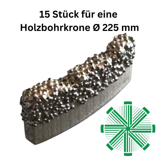 Holzsegmente, Diamantsegmente für Holz, Holzbohrsegmente, Holzbohren, Bohrkrone für Holz