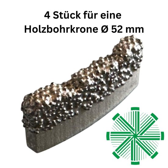 Holzsegmente, Diamantsegmente für Holz, Holzbohrsegmente, Holzbohren, Bohrkrone für Holz