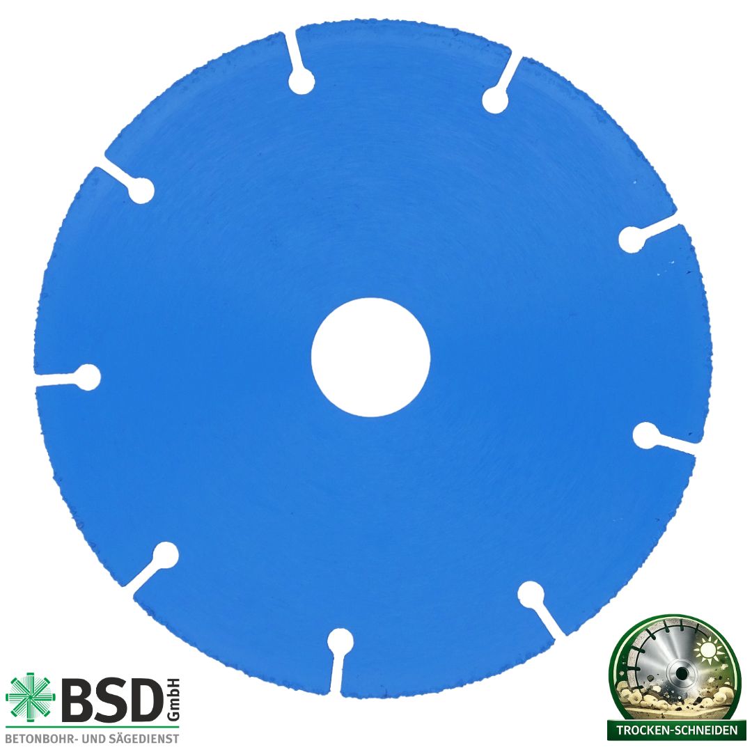 Diamanttrennscheibe für - Holz
- Kunststoff, PVC, Gummi
- Metall, Glas, Sonderanwendung